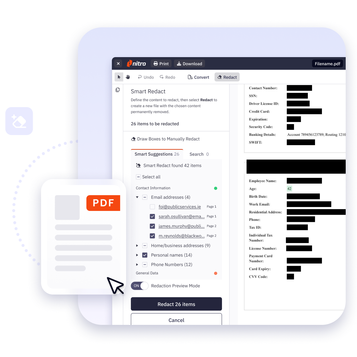 Nitro Smart Redact