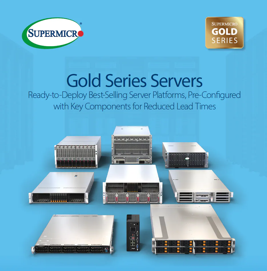 Supermicro Gold Series Servers brochure cover